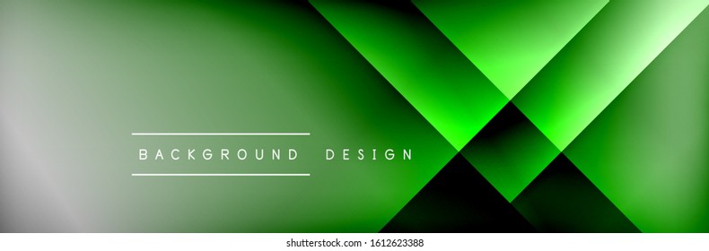 Abstract background - squares and lines composition created with lights and shadows. Technology or business digital template. Trendy simple fluid color gradient abstract background with dynamic