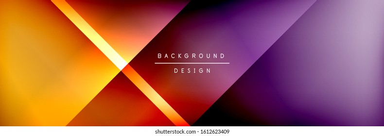 Abstract background - squares and lines composition created with lights and shadows. Technology or business digital template. Trendy simple fluid color gradient abstract background with dynamic