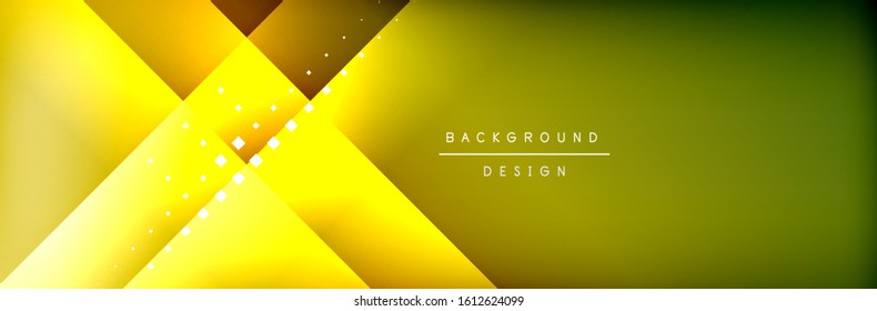 Abstract background - squares and lines composition created with lights and shadows. Technology or business digital template. Trendy simple fluid color gradient abstract background with dynamic