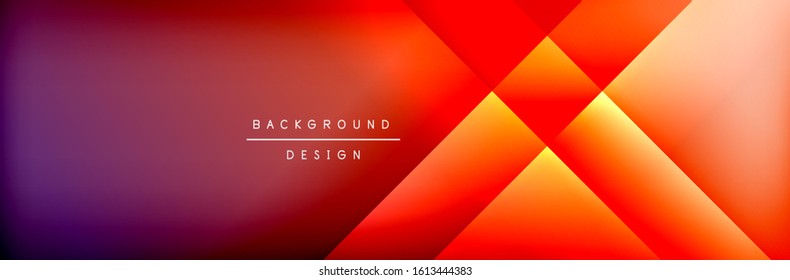 Abstract background - squares and lines composition created with lights and shadows. Technology or business digital template. Trendy simple fluid color gradient abstract background with dynamic