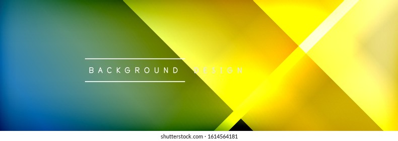 Abstract background - squares and lines composition created with lights and shadows. Technology or business digital template. Trendy simple fluid color gradient abstract background with dynamic