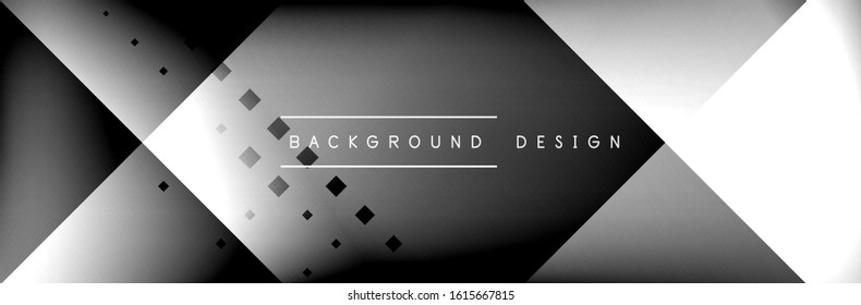 Abstract background - squares and lines composition created with lights and shadows. Technology or business digital template. Trendy simple fluid color gradient abstract background with dynamic