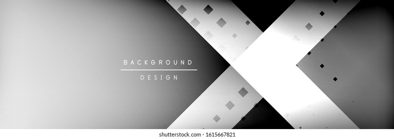 Abstract background - squares and lines composition created with lights and shadows. Technology or business digital template. Trendy simple fluid color gradient abstract background with dynamic