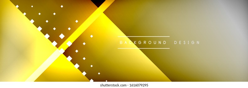 Abstract background - squares and lines composition created with lights and shadows. Technology or business digital template. Trendy simple fluid color gradient abstract background with dynamic