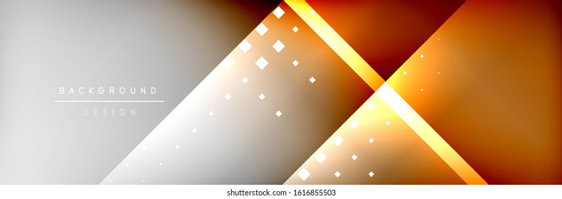 Abstract background - squares and lines composition created with lights and shadows. Technology or business digital template. Trendy simple fluid color gradient abstract background with dynamic