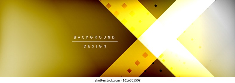Abstract background - squares and lines composition created with lights and shadows. Technology or business digital template. Trendy simple fluid color gradient abstract background with dynamic