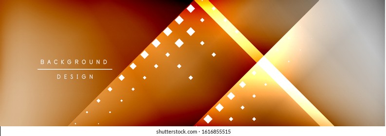 Abstract background - squares and lines composition created with lights and shadows. Technology or business digital template. Trendy simple fluid color gradient abstract background with dynamic
