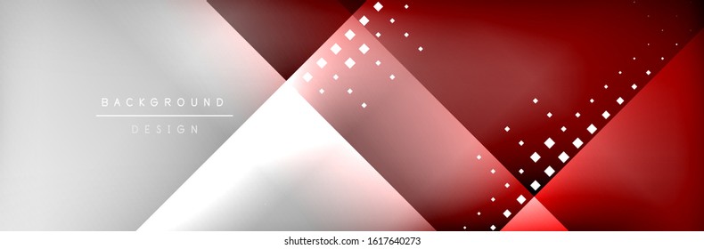 Abstract background - squares and lines composition created with lights and shadows. Technology or business digital template. Trendy simple fluid color gradient abstract background with dynamic