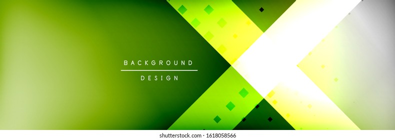 Abstract background - squares and lines composition created with lights and shadows. Technology or business digital template. Trendy simple fluid color gradient abstract background with dynamic
