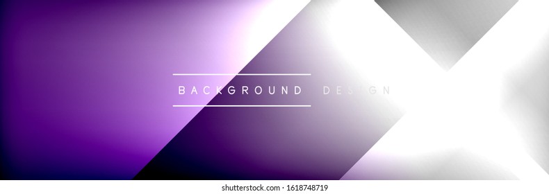 Abstract background - squares and lines composition created with lights and shadows. Technology or business digital template. Trendy simple fluid color gradient abstract background with dynamic