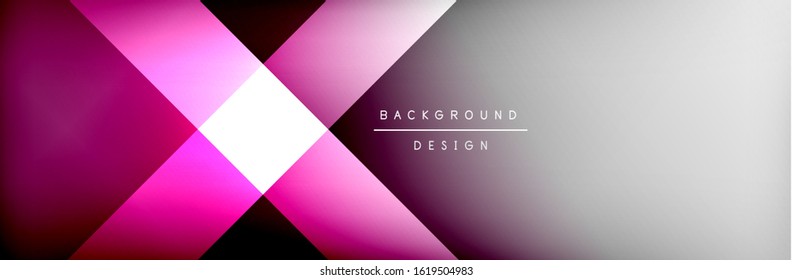 Abstract background - squares and lines composition created with lights and shadows. Technology or business digital template. Trendy simple fluid color gradient abstract background with dynamic