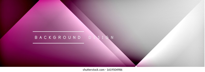 Abstract background - squares and lines composition created with lights and shadows. Technology or business digital template. Trendy simple fluid color gradient abstract background with dynamic