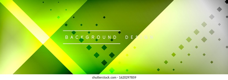 Abstract background - squares and lines composition created with lights and shadows. Technology or business digital template. Trendy simple fluid color gradient abstract background with dynamic
