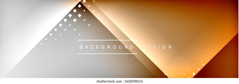Abstract background - squares and lines composition created with lights and shadows. Technology or business digital template. Trendy simple fluid color gradient abstract background with dynamic