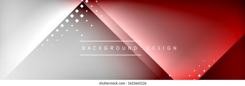Abstract background - squares and lines composition created with lights and shadows. Technology or business digital template. Trendy simple fluid color gradient abstract background with dynamic