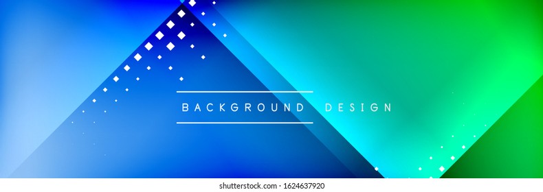 Abstract background - squares and lines composition created with lights and shadows. Technology or business digital template. Trendy simple fluid color gradient abstract background with dynamic