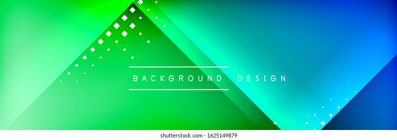 Abstract background - squares and lines composition created with lights and shadows. Technology or business digital template. Trendy simple fluid color gradient abstract background with dynamic
