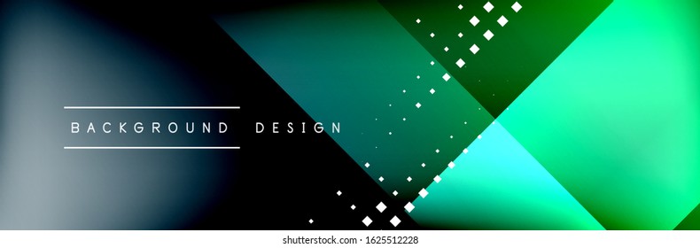 Abstract background - squares and lines composition created with lights and shadows. Technology or business digital template. Trendy simple fluid color gradient abstract background with dynamic