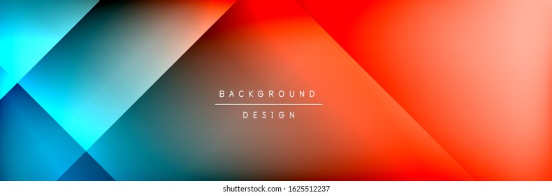 Abstract background - squares and lines composition created with lights and shadows. Technology or business digital template. Trendy simple fluid color gradient abstract background with dynamic