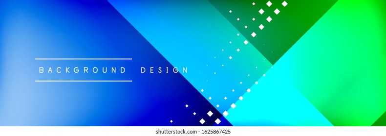 Abstract background - squares and lines composition created with lights and shadows. Technology or business digital template. Trendy simple fluid color gradient abstract background with dynamic