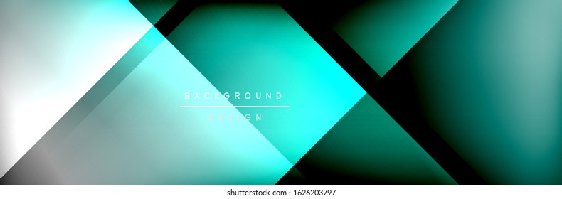 Abstract background - squares and lines composition created with lights and shadows. Technology or business digital template. Trendy simple fluid color gradient abstract background 