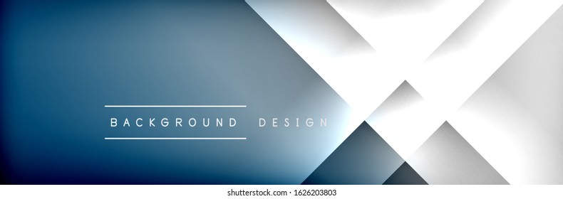 Abstract background - squares and lines composition created with lights and shadows. Technology or business digital template. Trendy simple fluid color gradient abstract background 