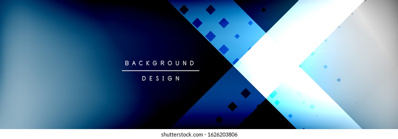 Abstract background - squares and lines composition created with lights and shadows. Technology or business digital template. Trendy simple fluid color gradient abstract background 