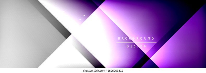 Abstract background - squares and lines composition created with lights and shadows. Technology or business digital template. Trendy simple fluid color gradient abstract background 