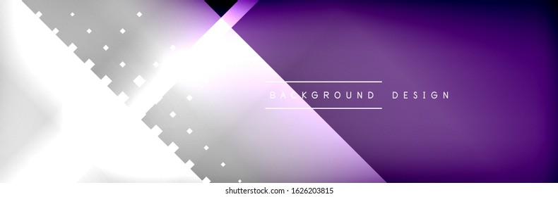 Abstract background - squares and lines composition created with lights and shadows. Technology or business digital template. Trendy simple fluid color gradient abstract background 