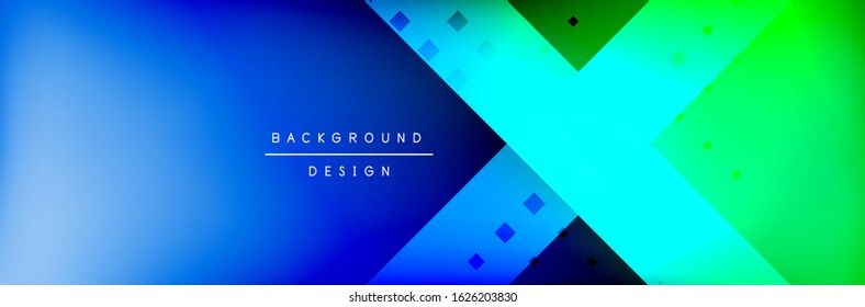 Abstract background - squares and lines composition created with lights and shadows. Technology or business digital template. Trendy simple fluid color gradient abstract background 