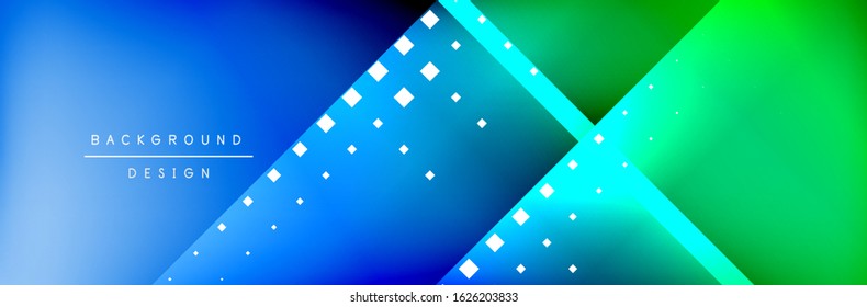 Abstract background - squares and lines composition created with lights and shadows. Technology or business digital template. Trendy simple fluid color gradient abstract background 