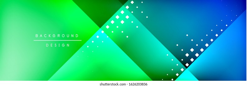 Abstract background - squares and lines composition created with lights and shadows. Technology or business digital template. Trendy simple fluid color gradient abstract background 