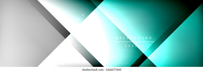 Abstract background - squares and lines composition created with lights and shadows. Technology or business digital template. Trendy simple fluid color gradient abstract background 