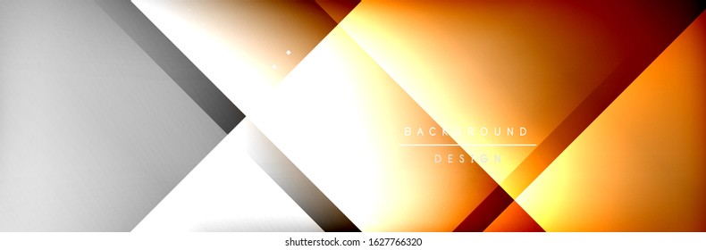 Abstract background - squares and lines composition created with lights and shadows. Technology or business digital template. Trendy simple fluid color gradient abstract background with dynamic
