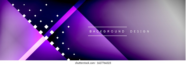 Abstrakter Hintergrund - Quadrate und Linien-Komposition mit Licht und Schatten. Digital-Vorlage für Technologie oder Unternehmen. Trendy, einfache FarbFarbverlauf-abstrakter Hintergrund mit dynamischem Hintergrund