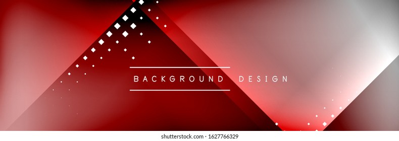 Abstract background - squares and lines composition created with lights and shadows. Technology or business digital template. Trendy simple fluid color gradient abstract background with dynamic