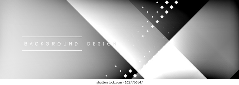 Abstract background - squares and lines composition created with lights and shadows. Technology or business digital template. Trendy simple fluid color gradient abstract background with dynamic