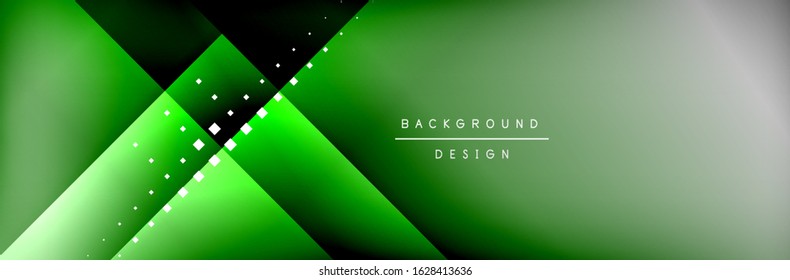 Abstract background - squares and lines composition created with lights and shadows. Technology or business digital template. Trendy simple fluid color gradient abstract background with dynamic