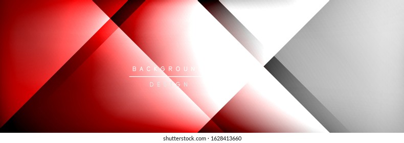 Fundo abstrato - composição de quadrados e linhas criada com luzes e sombras. Modelo digital de tecnologia ou de negócios. Plano de fundo abstrato de gradiente de cor fluido simples moderno com dinâmico