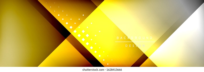 Fundo abstrato - composição de quadrados e linhas criada com luzes e sombras. Modelo digital de tecnologia ou de negócios. Plano de fundo abstrato de gradiente de cor fluido simples moderno com dinâmico