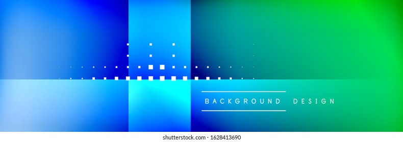 Abstract background - squares and lines composition created with lights and shadows. Technology or business digital template. Trendy simple fluid color gradient abstract background with dynamic