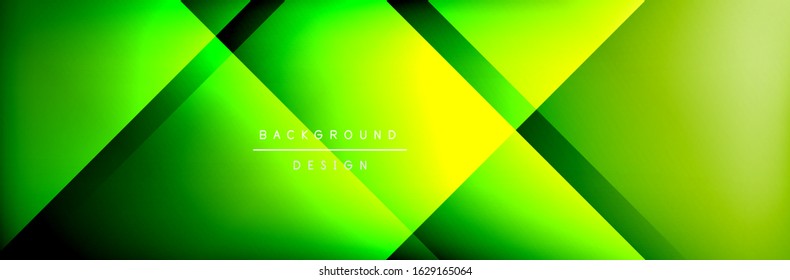 Abstract background - squares and lines composition created with lights and shadows. Technology or business digital template. Trendy simple fluid color gradient abstract background with dynamic