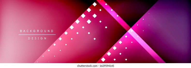 Abstract background - squares and lines composition created with lights and shadows. Technology or business digital template. Trendy simple fluid color gradient abstract background with dynamic