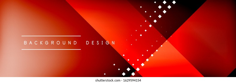 Abstract background - squares and lines composition created with lights and shadows. Technology or business digital template. Trendy simple fluid color gradient abstract background with dynamic