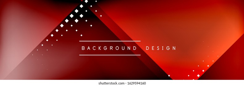 Abstract background - squares and lines composition created with lights and shadows. Technology or business digital template. Trendy simple fluid color gradient abstract background with dynamic