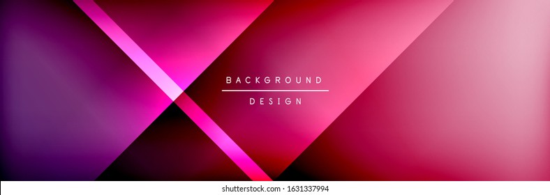 Abstract background - squares and lines composition created with lights and shadows. Technology or business digital template. Trendy simple fluid color gradient abstract background with dynamic