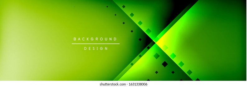 Abstract background - squares and lines composition created with lights and shadows. Technology or business digital template. Trendy simple fluid color gradient abstract background with dynamic