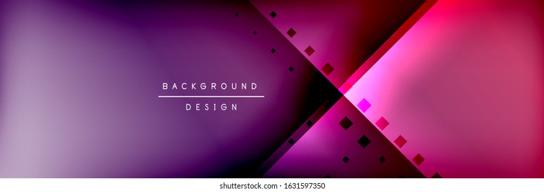 Abstract background - squares and lines composition created with lights and shadows. Technology or business digital template. Trendy simple fluid color gradient abstract background with dynamic