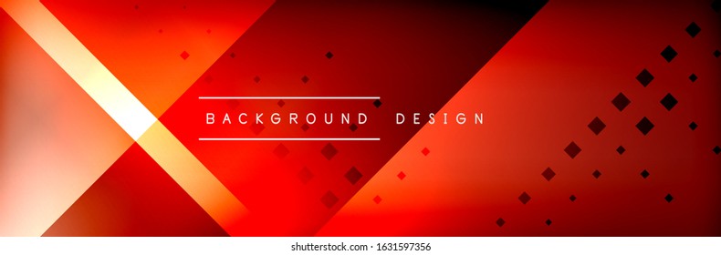 Abstract background - squares and lines composition created with lights and shadows. Technology or business digital template. Trendy simple fluid color gradient abstract background with dynamic