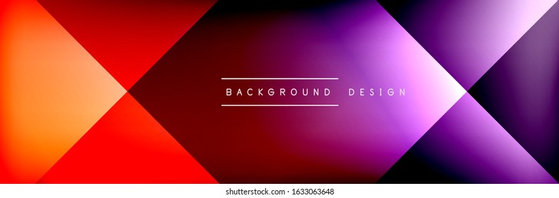 Abstract background - squares and lines composition created with lights and shadows. Technology or business digital template. Trendy simple fluid color gradient abstract background with dynamic